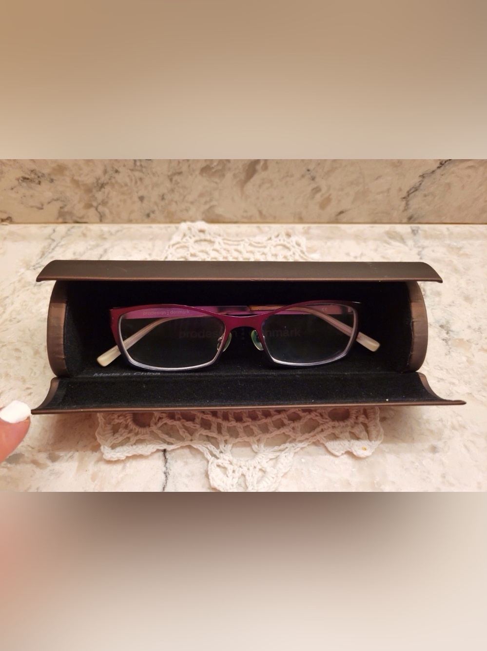 Prodesign Denmark Titanium Purple Eyeglasses Frames Women’s 1258  40-45-135